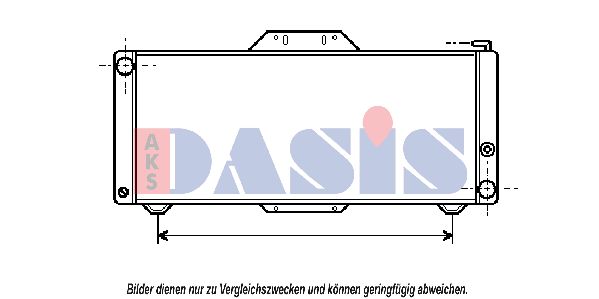 AKS DASIS radiatorius, variklio aušinimas 180180N